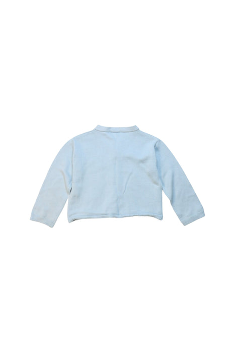 A Blue Cardigans from Bonton in size 12-18M for boy. (Back View)
