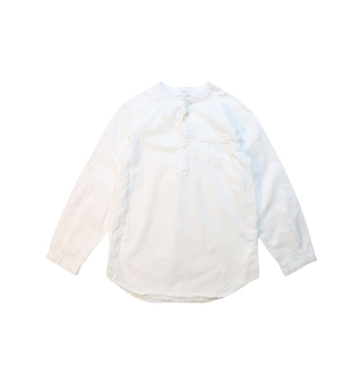 A White Long Sleeve Tops from Jacadi in size 4T for boy. (Front View)