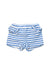 A Blue Shorts from Jacadi in size 6-12M for girl. (Front View)