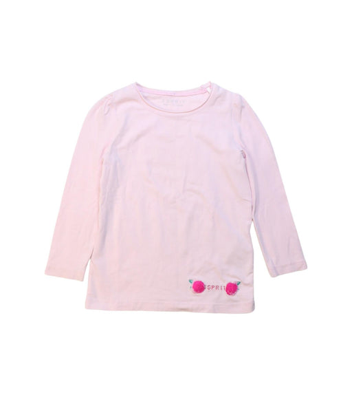 A Pink Long Sleeve T Shirts from ESPRIT in size 2T for girl. (Front View)