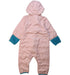A Pink Snowsuits from Kathmandu in size 6-12M for girl. (Back View)