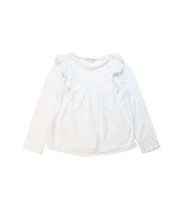 A White Long Sleeve Tops from Country Road in size 3T for girl. (Front View)