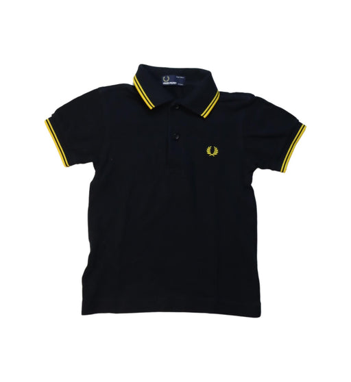 A Black Short Sleeve Polos from Fred Perry in size 3T for boy. (Front View)