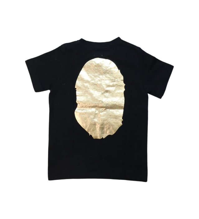 A Black Short Sleeve T Shirts from BAPE KIDS in size 4T for boy. (Back View)