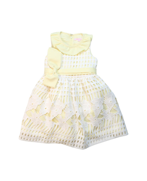 A Yellow Sleeveless Dresses from Nicholas & Bears in size 12-18M for girl. (Front View)