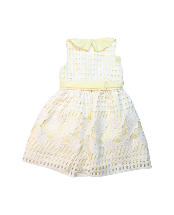 A Yellow Sleeveless Dresses from Nicholas & Bears in size 12-18M for girl. (Back View)