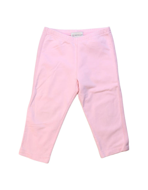 A Pink Leggings from Moncler in size 18-24M for girl. (Front View)
