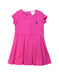A Pink Short Sleeve Dresses from Ralph Lauren in size 6-12M for girl. (Front View)