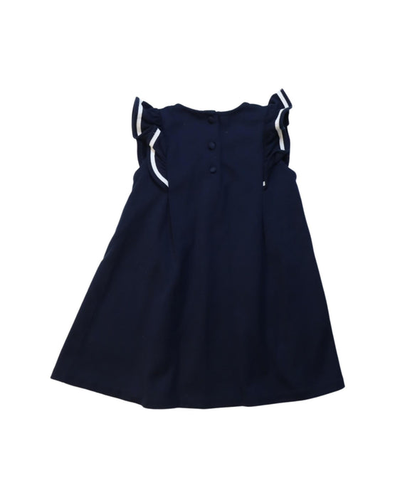 A Navy Short Sleeve Dresses from Ralph Lauren in size 12-18M for girl. (Back View)