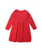 A Red Long Sleeve Dresses from Purebaby in size 3T for girl. (Back View)