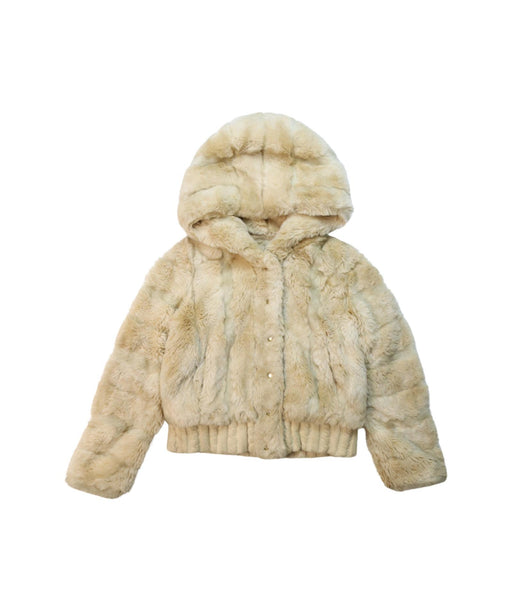 A Beige Lightweight Jackets from Juicy Couture in size 4T for girl. (Front View)