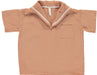 A Beige Short Sleeve Shirts from MiliMilu in size 2T for boy. (Front View)