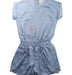 A Blue Short Sleeve Rompers from Seed in size 10Y for girl. (Front View)
