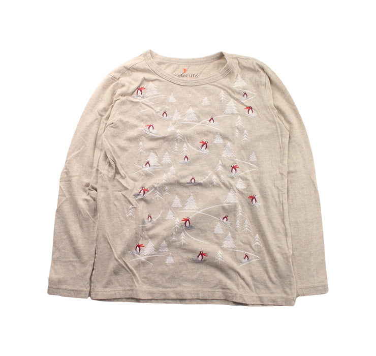 A Beige Long Sleeve T Shirts from Crewcuts in size 8Y for neutral. (Front View)