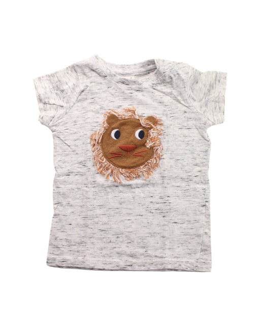 A White Short Sleeve T Shirts from Seed in size 3-6M for girl. (Front View)