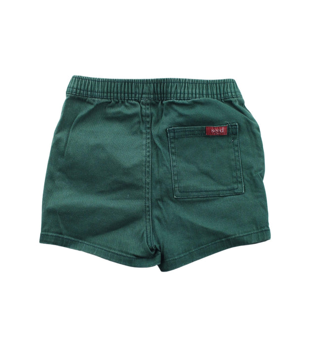 A Green Shorts from Seed in size 18-24M for boy. (Back View)