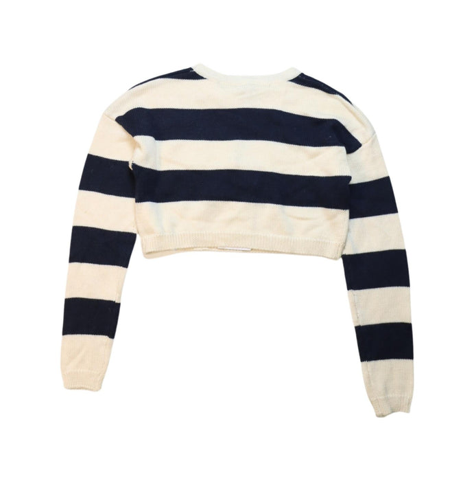 A White Knit Sweaters from Monnalisa in size 8Y for girl. (Back View)