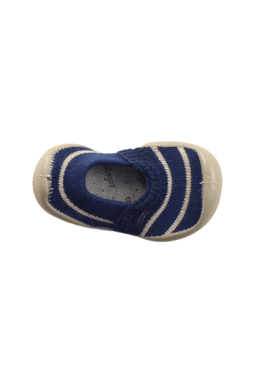 A Blue Espadrilles from Collegien in size 12-18M for boy. (Front View)