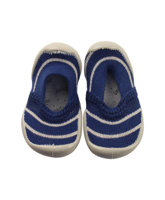 A Blue Espadrilles from Collegien in size 12-18M for boy. (Back View)