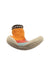 A Orange Booties from Collegien in size 18-24M for boy. (Front View)
