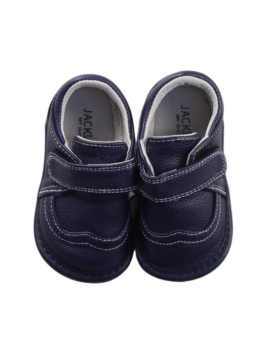 A Blue Sneakers from Jack & Lily in size 18-24M for boy. (Back View)