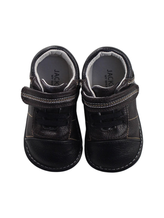 A Black Sneakers from Jack & Lily in size 12-18M for boy. (Back View)