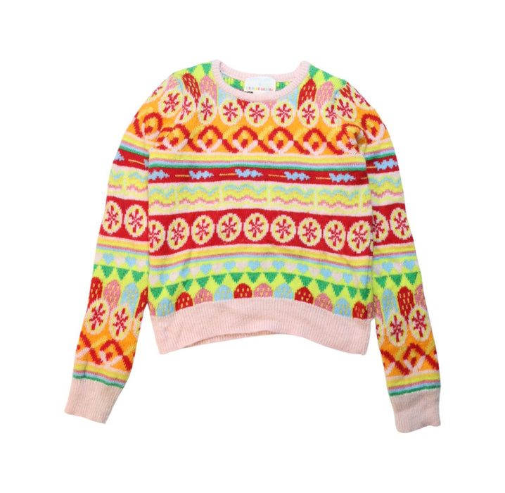 A Multicolour Knit Sweaters from Crewcuts in size 6T for girl. (Front View)