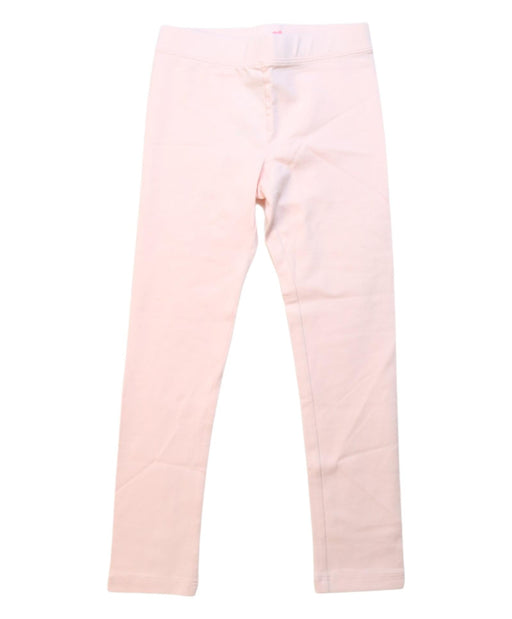 A Pink Leggings from Crewcuts in size 6T for girl. (Front View)