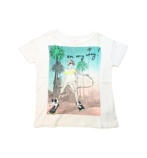 A Multicolour Short Sleeve T Shirts from Crewcuts in size 4T for girl. (Front View)