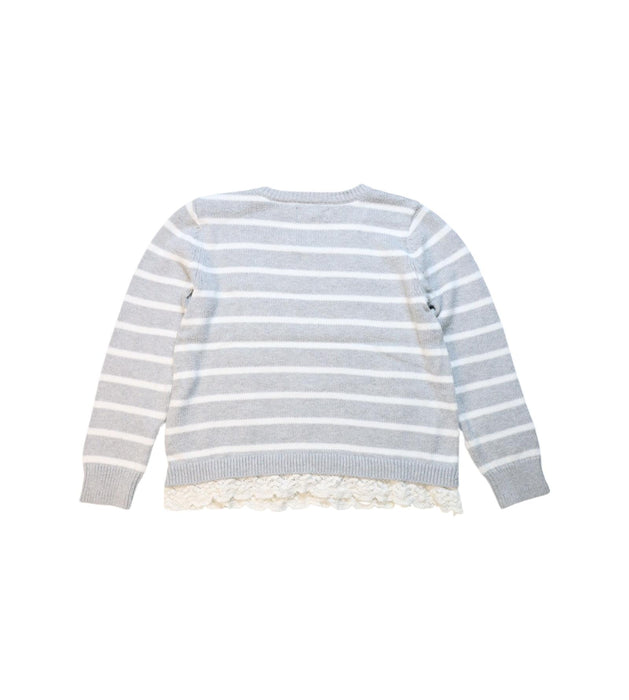 A Grey Long Sleeve Tops from Polo Ralph Lauren in size 6T for girl. (Back View)