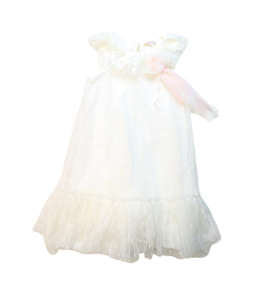 A White Sleeveless Dresses from Nicholas & Bears in size 8Y for girl. (Front View)
