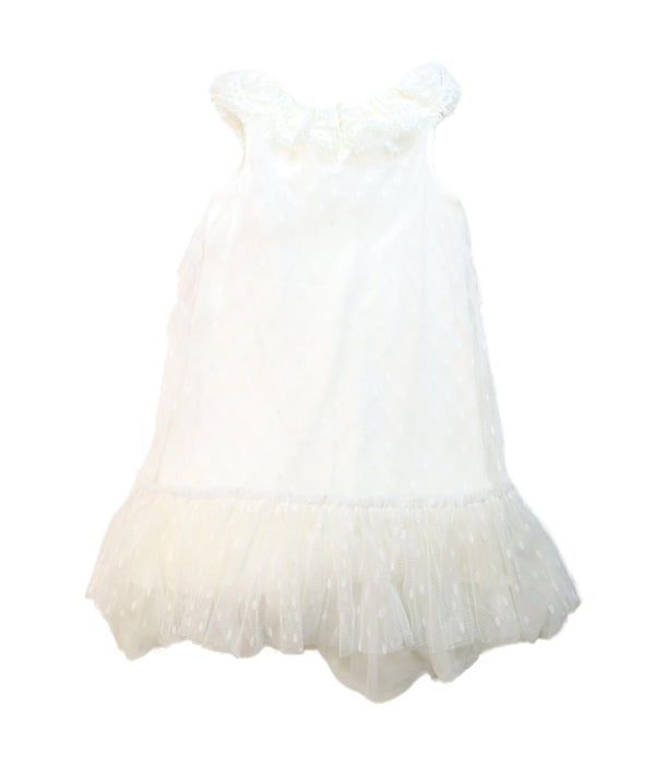 A White Sleeveless Dresses from Nicholas & Bears in size 8Y for girl. (Back View)