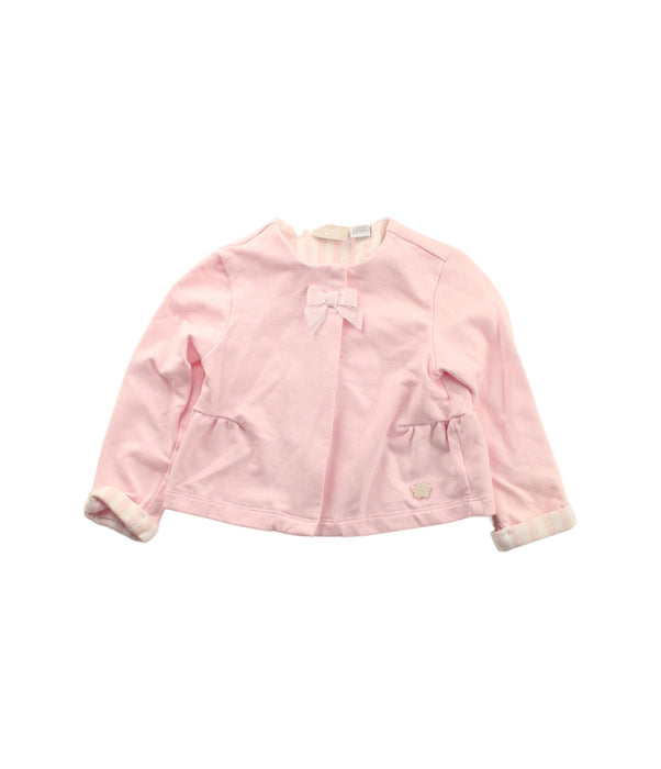 A Pink Cardigans from Chicco in size 6-12M for girl. (Front View)