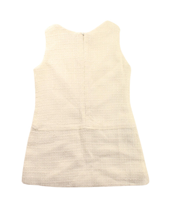 A White Sleeveless Dresses from Chicco in size 2T for girl. (Back View)