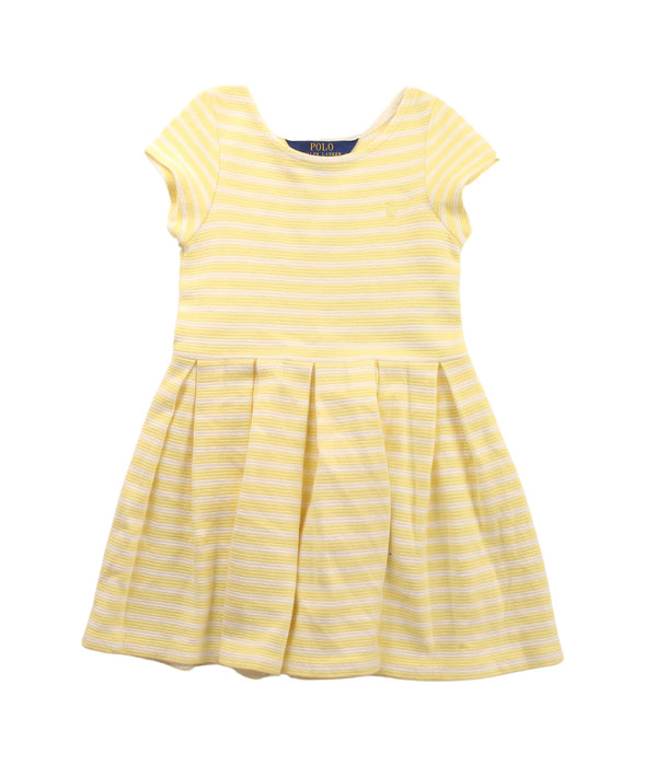 A White Short Sleeve Dresses from Polo Ralph Lauren in size 3T for girl. (Front View)