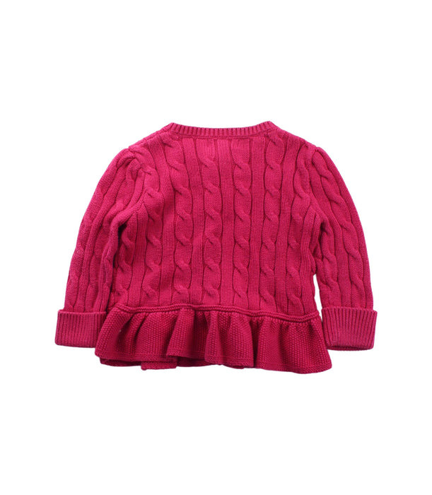 A Pink Cardigans from Ralph Lauren in size 6-12M for girl. (Back View)