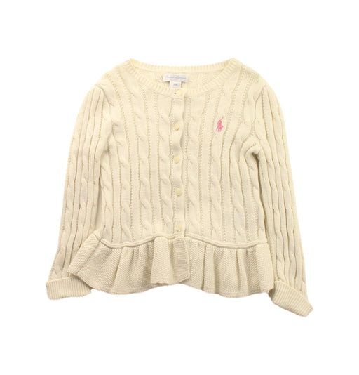 A Ivory Cardigans from Ralph Lauren in size 2T for girl. (Front View)