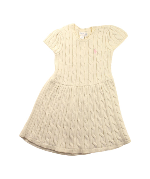 A Ivory Sweater Dresses from Ralph Lauren in size 2T for girl. (Front View)