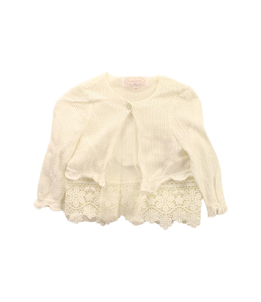 A Ivory Cardigans from Nicholas & Bears in size 12-18M for girl. (Front View)