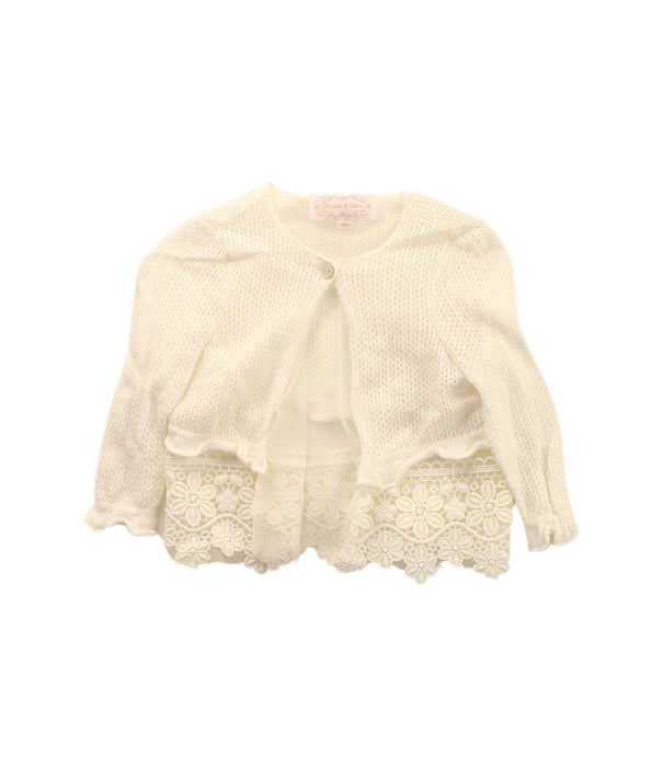 A Ivory Cardigans from Nicholas & Bears in size 12-18M for girl. (Front View)