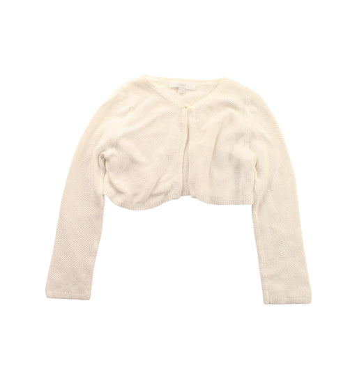 A White Cardigans from Jacadi in size 12-18M for girl. (Front View)