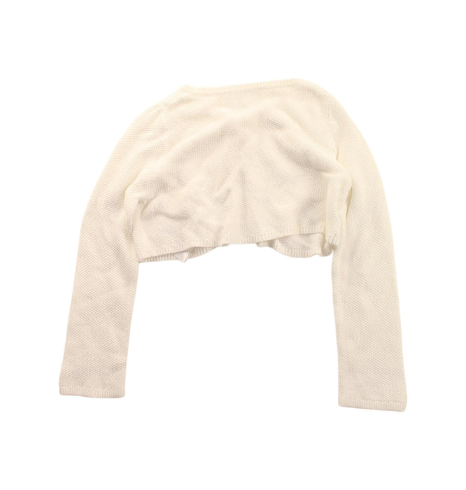 A White Cardigans from Jacadi in size 12-18M for girl. (Back View)
