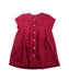 A Red Short Sleeve Dresses from Jacadi in size 3T for girl. (Back View)