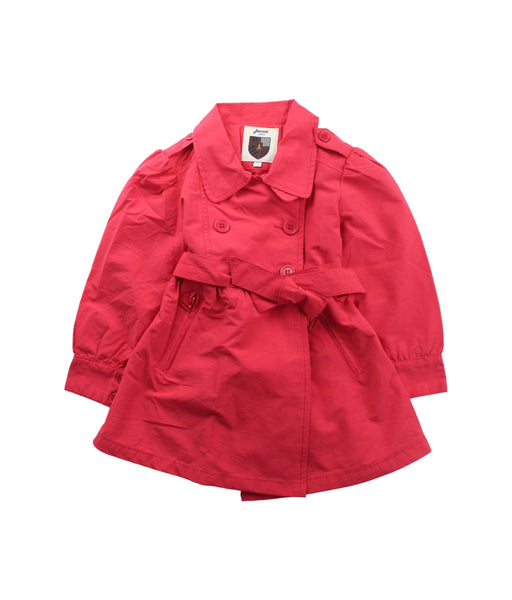 A Red Coats from Jacadi in size 3T for girl. (Front View)