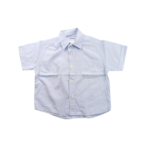 A Blue Short Sleeve Shirts from Jacadi in size 2T for boy. (Front View)