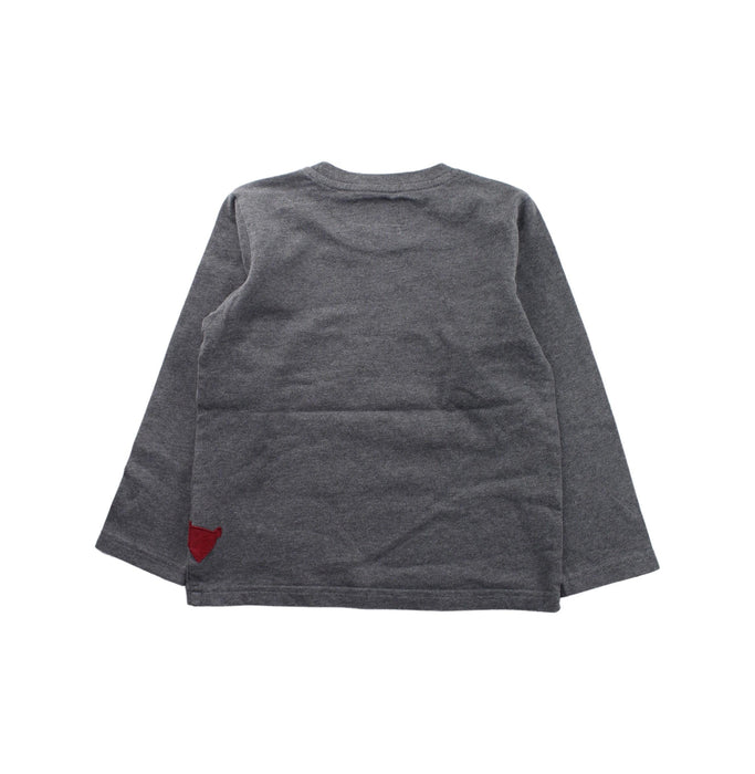 A Grey Long Sleeve T Shirts from Thomas Brown in size 4T for boy. (Back View)