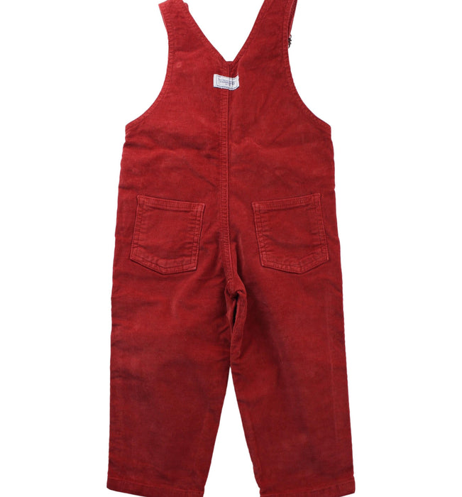 A Red Long Overalls from Thomas Brown in size 2T for boy. (Back View)