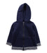A Blue Zippered Sweatshirts from Seed in size 3T for girl. (Front View)