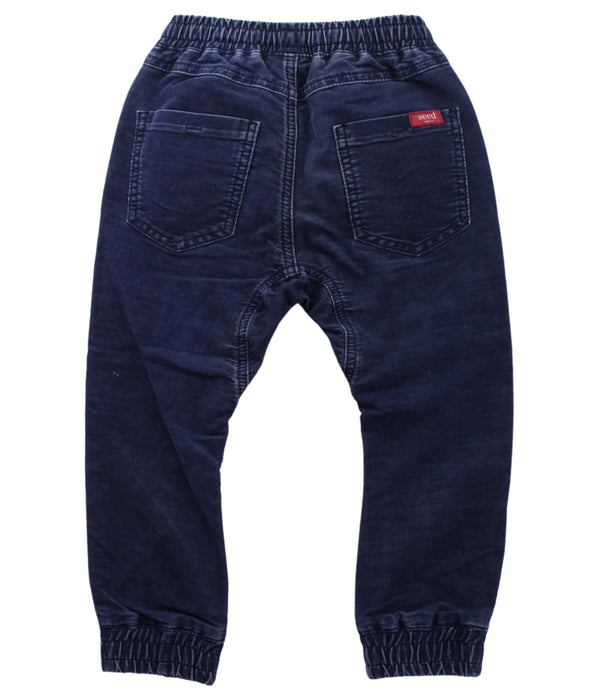 A Blue Casual Pants from Seed in size 3T for boy. (Back View)