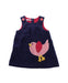 A Blue Overall Dresses from Boden in size 12-18M for girl. (Front View)